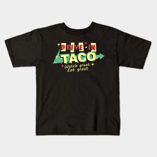 drive in taco retro Kids T-Shirt